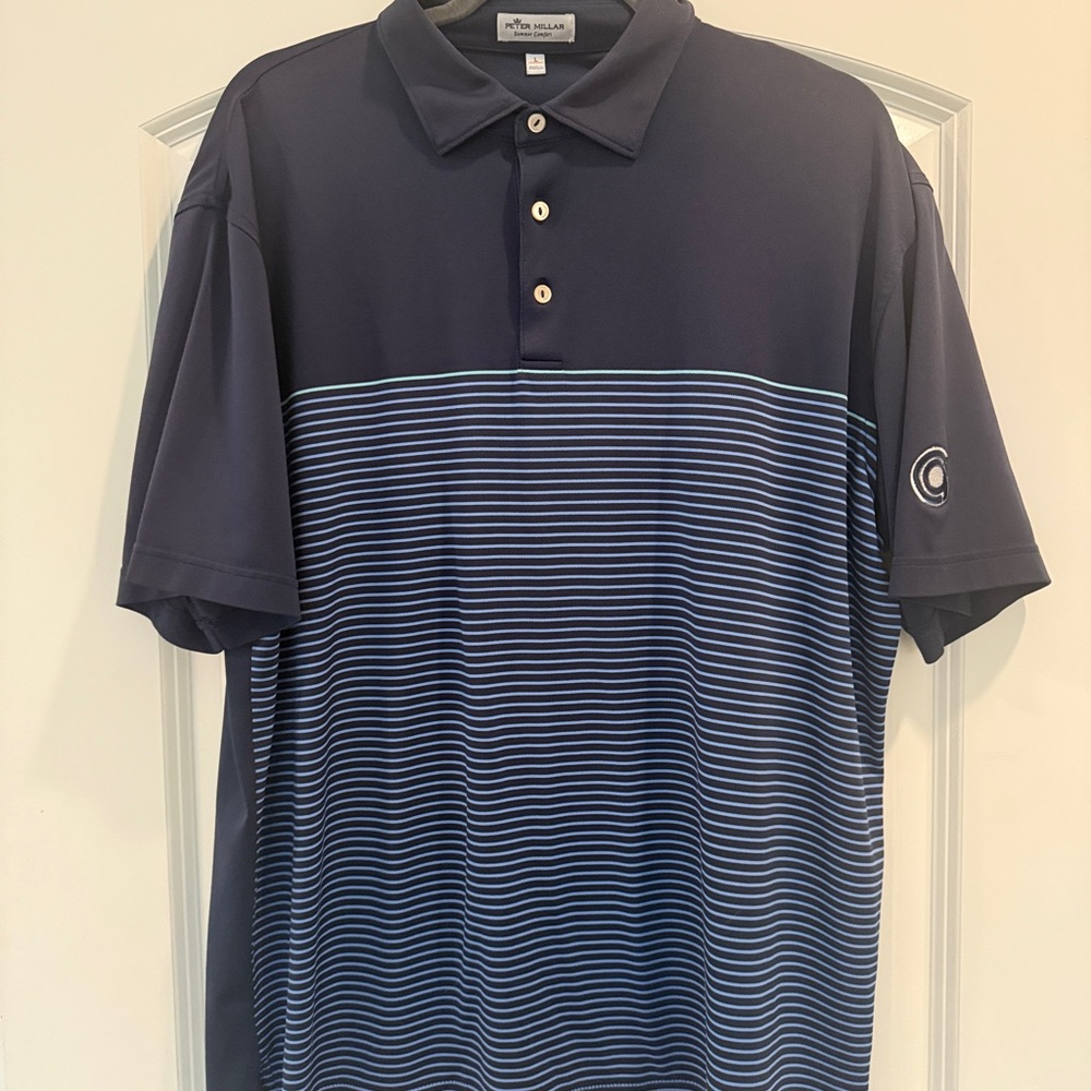 Peter Millar Blue Performance Polo Shirt